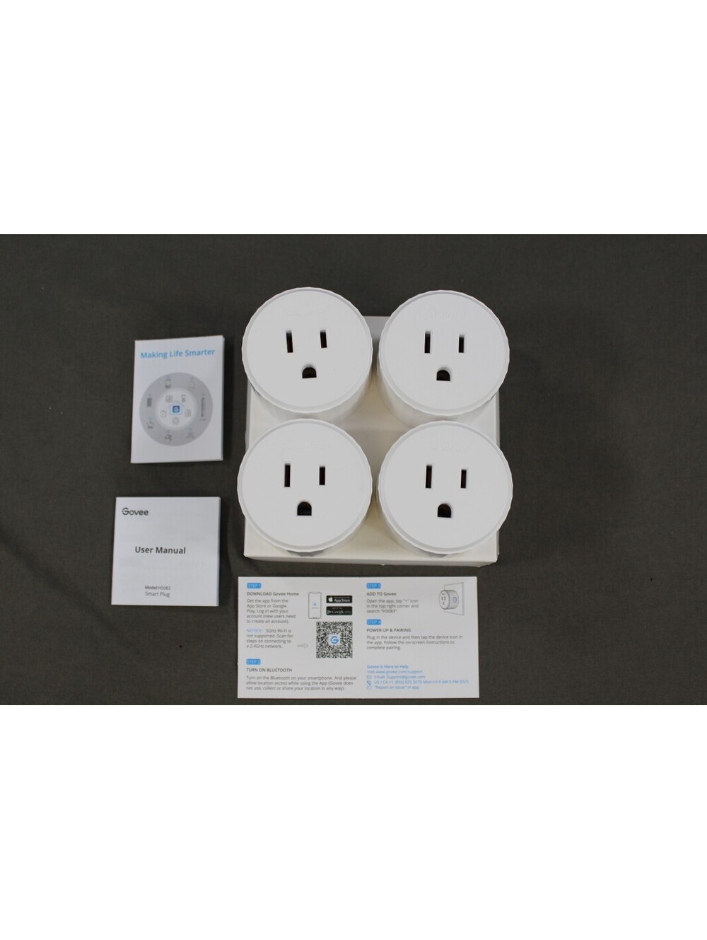 Govee Smart Plug 4-Pack WiFi Bluetooth Open Box Outlet